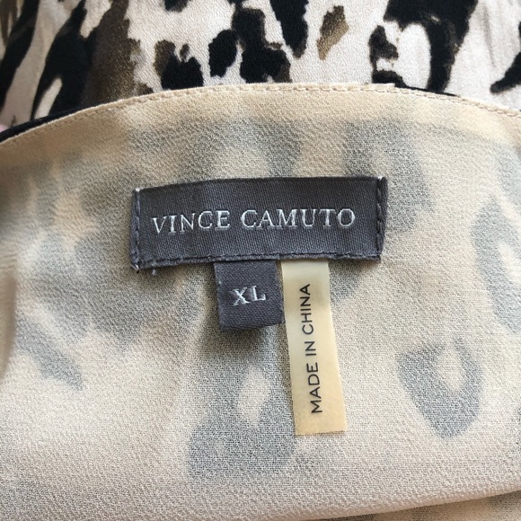 VINCE CAMUTO Animal Print Blouson Dress - Picture 4 of 5